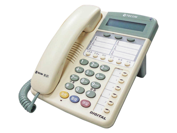 東訊電話總機TECOM SD7706E+新版螢幕話機