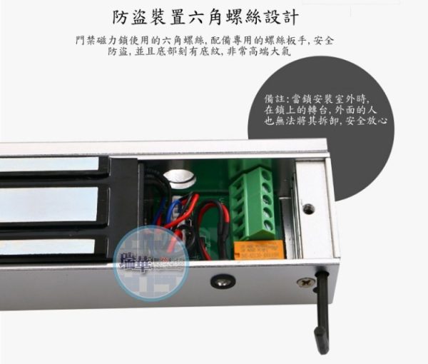 磁力鎖6角螺絲位置圖